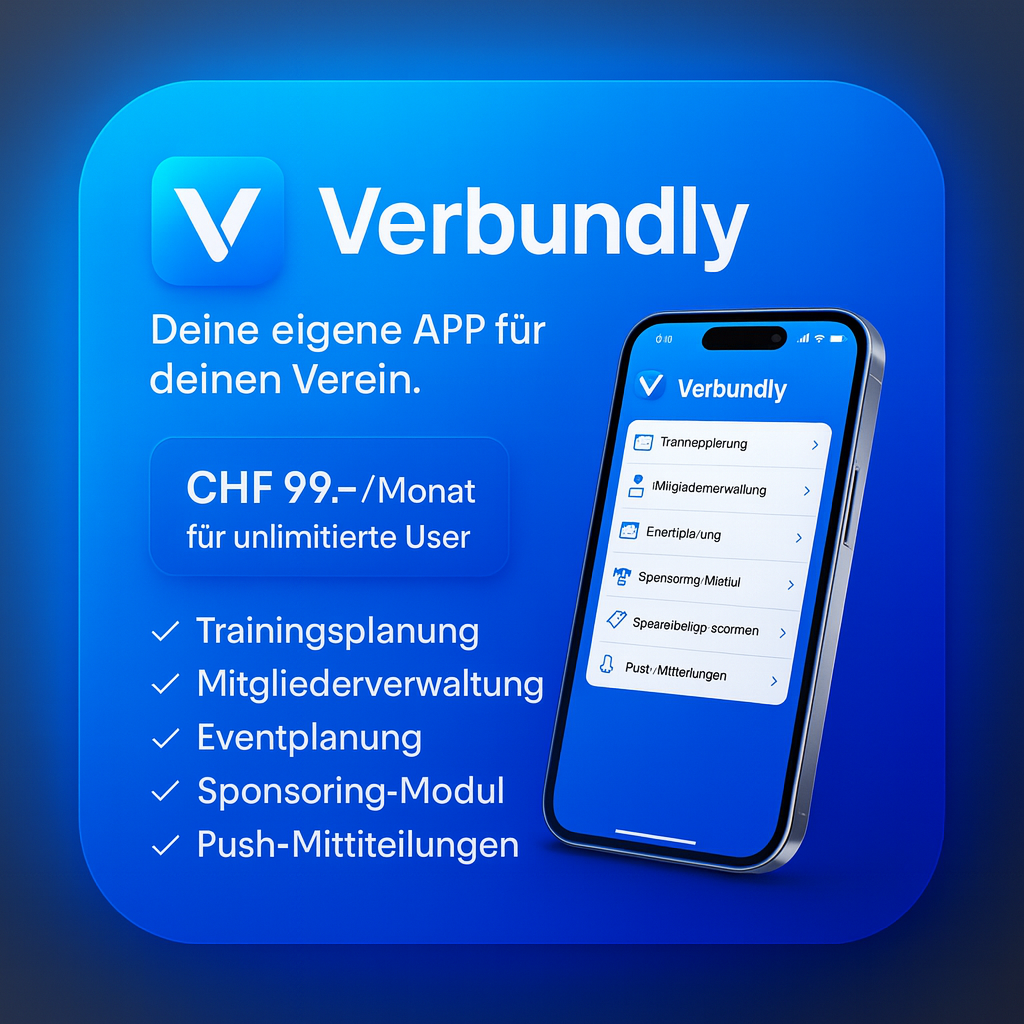 Vereiny APP verfügbar